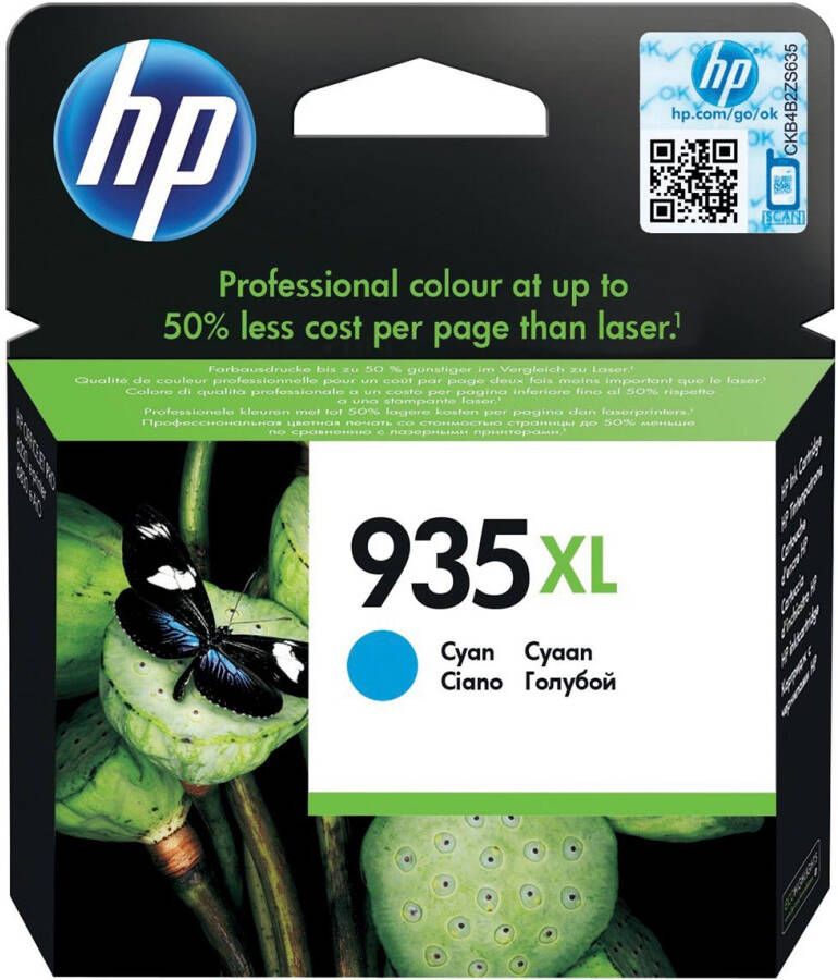 Hp inktcartridge 935XL 825 pagina&apos;s OEM C2P24AE cyaan
