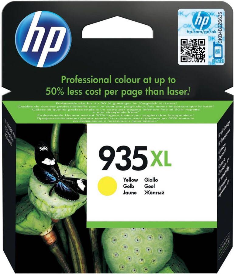 Hp inktcartridge 935XL 825 pagina&apos;s OEM C2P26AE geel