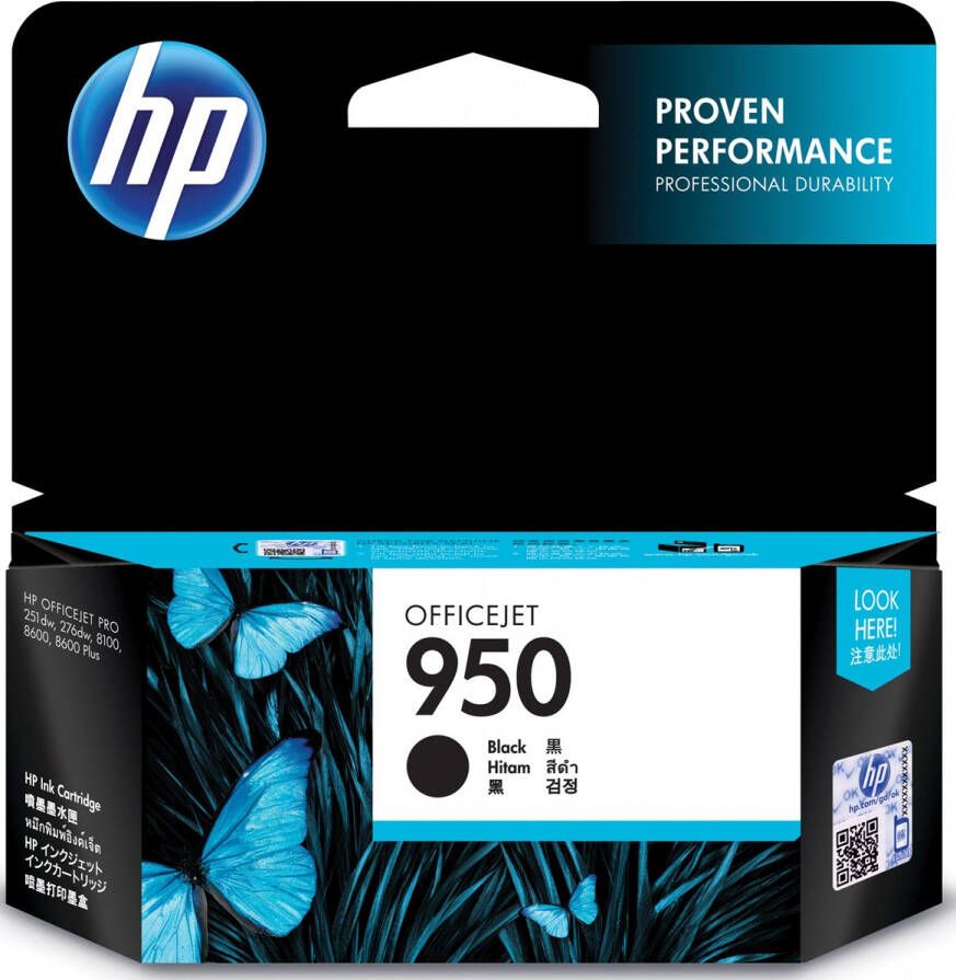 Hp inktcartridge 950 1.000 pagina&apos;s OEM CN049AE zwart