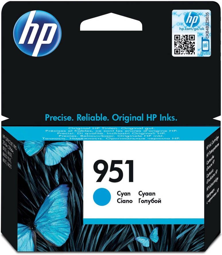 Hp inktcartridge 951 700 pagina&apos;s OEM CN050AE cyaan