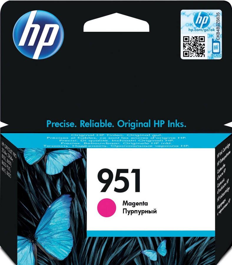 Hp inktcartridge 951 700 pagina&apos;s OEM CN051AE magenta