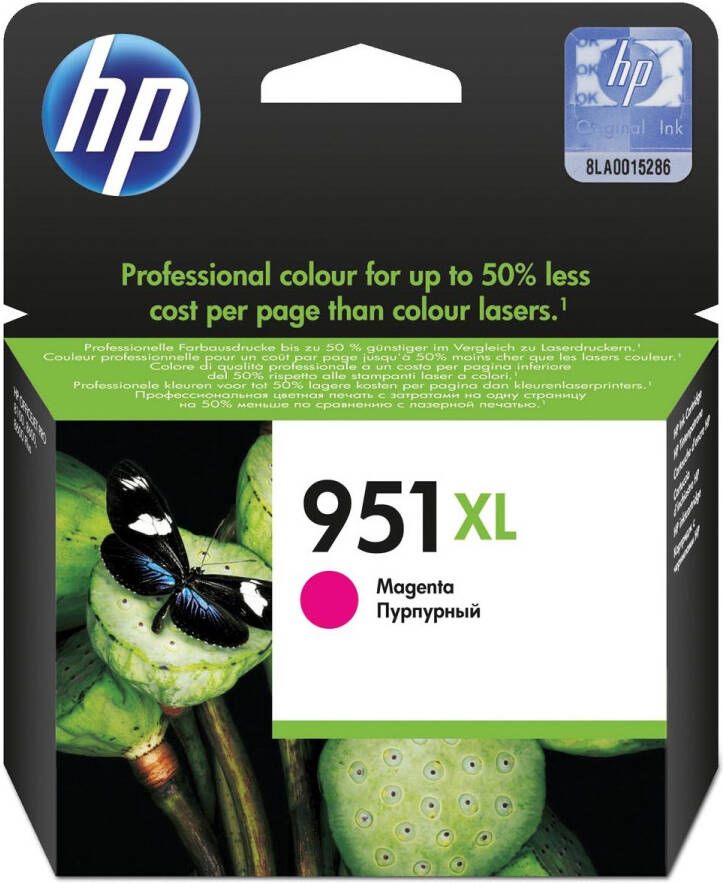 Hp inktcartridge 951XL 1.500 pagina&apos;s OEM CN047AE magenta