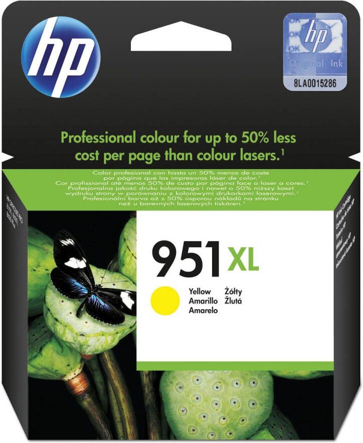 Hp inktcartridge 951XL 1.500 pagina&apos;s OEM CN048AE geel