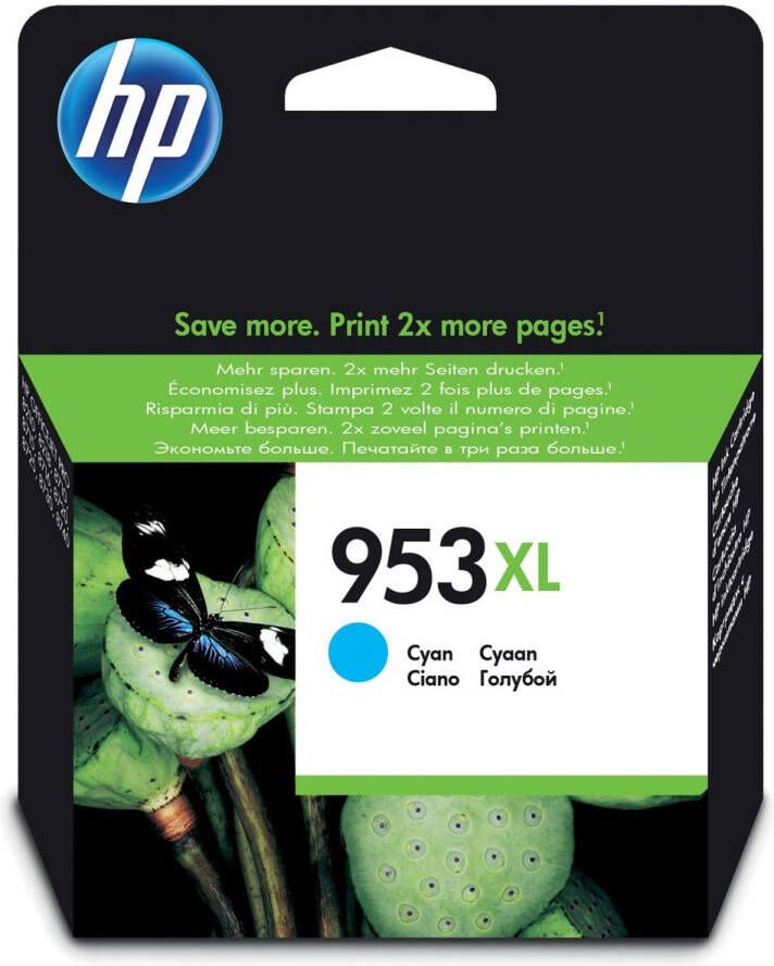 Hp inktcartridge 953XL 1.450 pagina&apos;s OEM F6U16AE cyaan