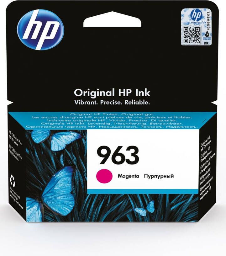 Hp inktcartridge 963 700 pagina&apos;s OEM 3JA24AE magenta