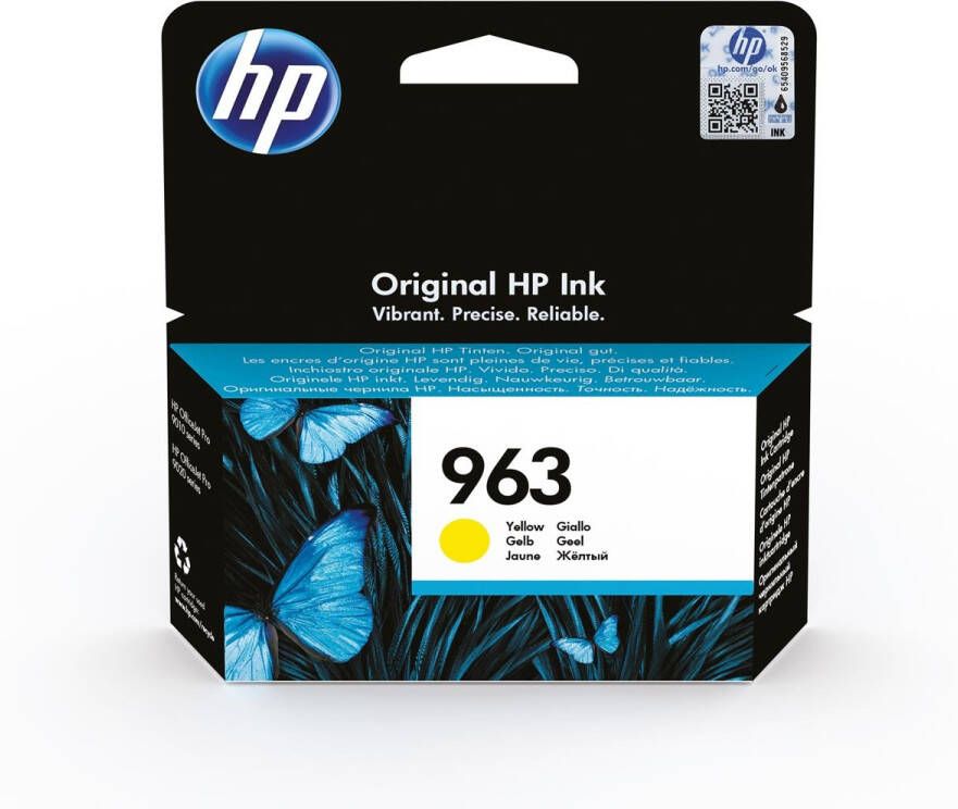 Hp inktcartridge 963 700 pagina&apos;s OEM 3JA25AE geel