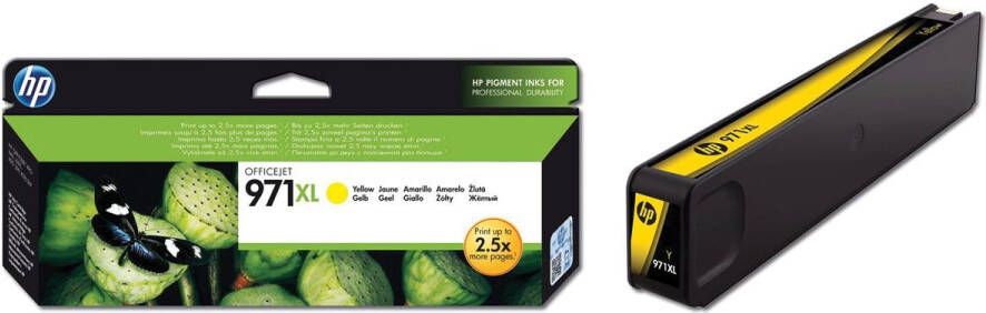 Hp inktcartridge 971XL 6.600 pagina&apos;s OEM CN628AE geel