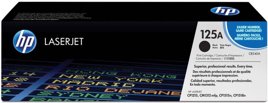 hp toner 125A 2 200 pagina&apos;s OEM CB540A zwart