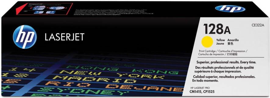 Hp toner 128A 1 300 pagina&apos;s OEM CE322A geel