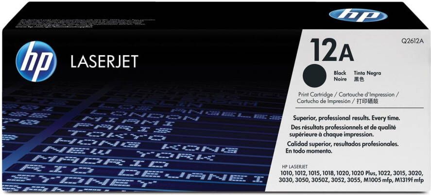 Hp toner 12A 2 000 pagina&apos;s OEM Q2612A zwart