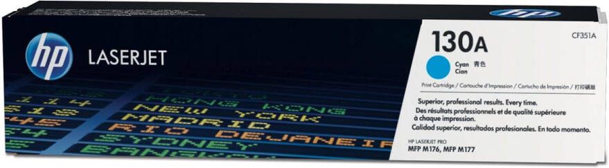 Hp toner 130A 1 000 pagina&apos;s OEM CF351A cyaan