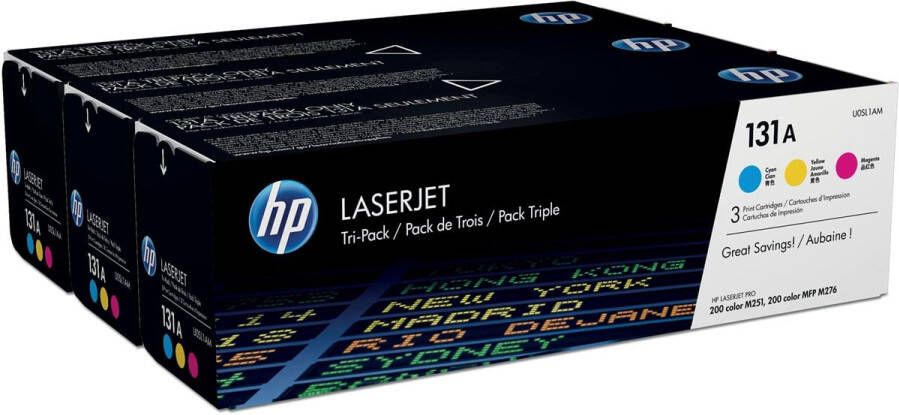 Hp toner 131A 1 800 pagina&apos;s OEM U0SL1AM 3 kleuren