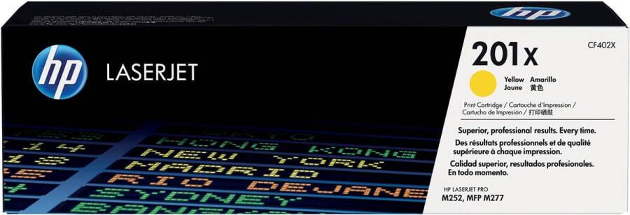 Hp toner 201X 2 300 pagina&apos;s OEM CF402X geel