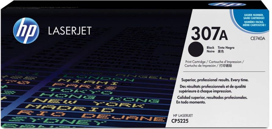 Hp toner 307A 7 000 pagina&apos;s OEM CE740A zwart