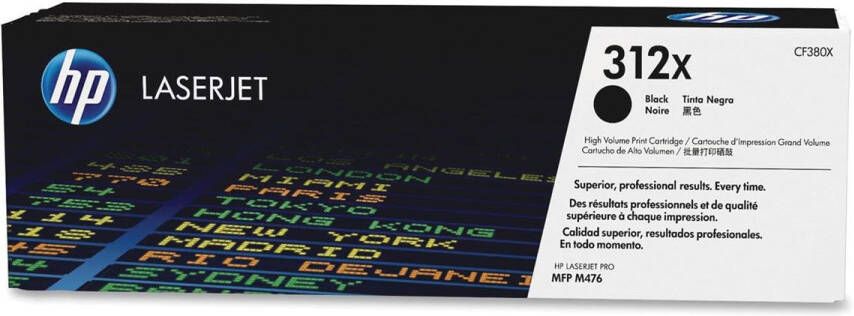 Hp toner 312X 4 400 pagina&apos;s OEM CF380X zwart