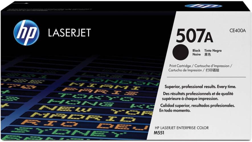 Hp toner 507A 5 500 pagina&apos;s OEM CE400A zwart