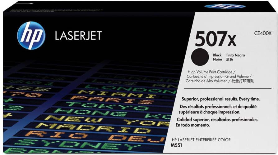 Hp toner 507X 11 000 pagina&apos;s OEM CE400X zwart