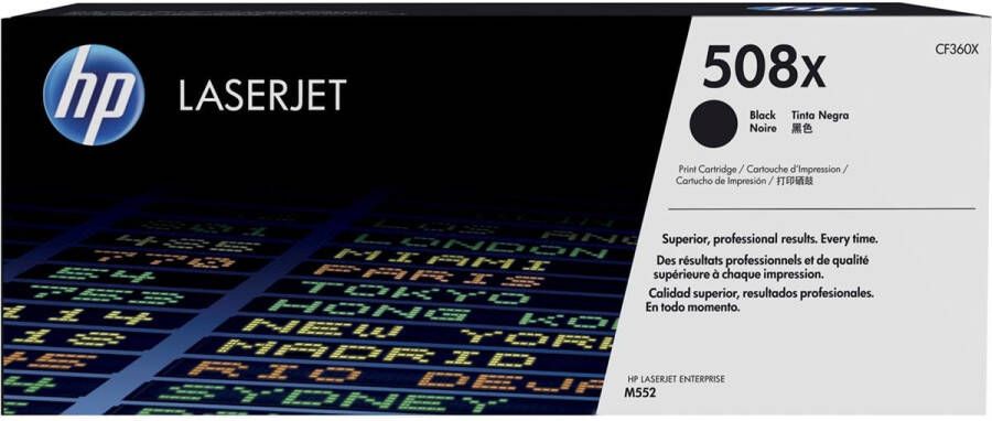 Hp toner 508X 12 500 pagina&apos;s OEM CF360X zwart
