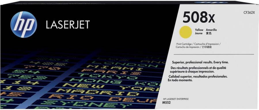 Hp toner 508X 9 500 pagina&apos;s OEM CF362X geel
