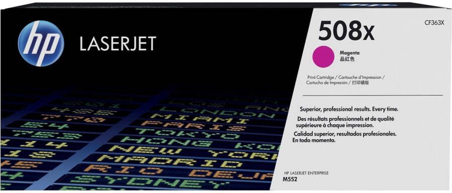 hp toner 508X 9 500 pagina&apos;s OEM CF363X magenta