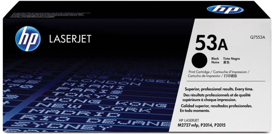 Hp toner 53A 3 000 pagina&apos;s OEM Q7553A zwart