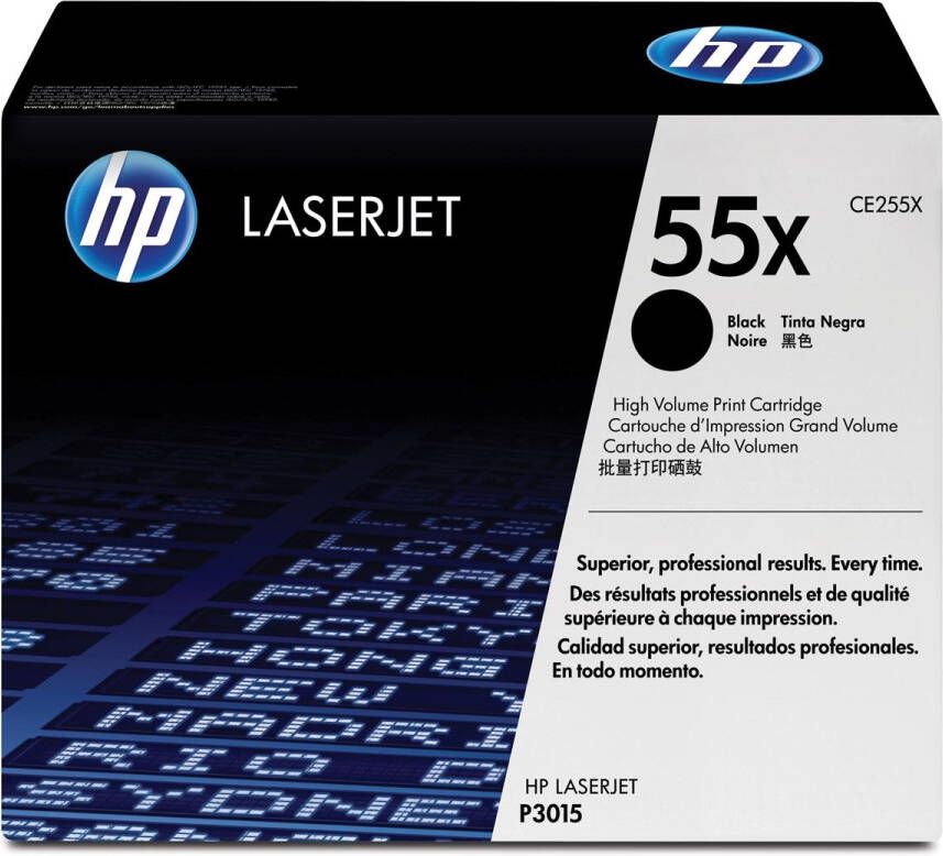 Hp toner 55X 12 500 pagina&apos;s OEM CE255X zwart