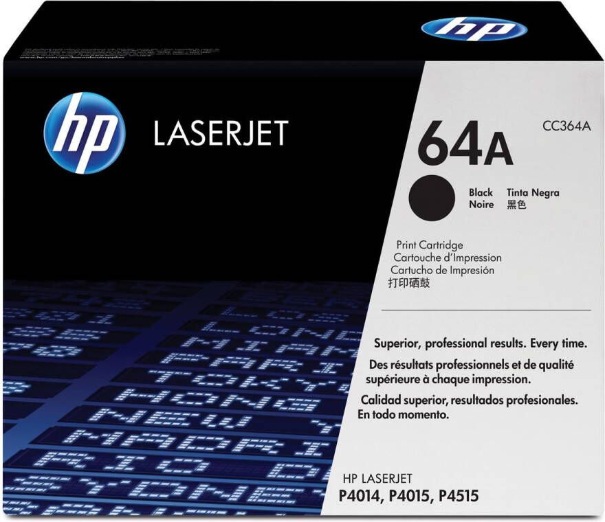Hp toner 64A 10 000 pagina&apos;s OEM CC364A zwart
