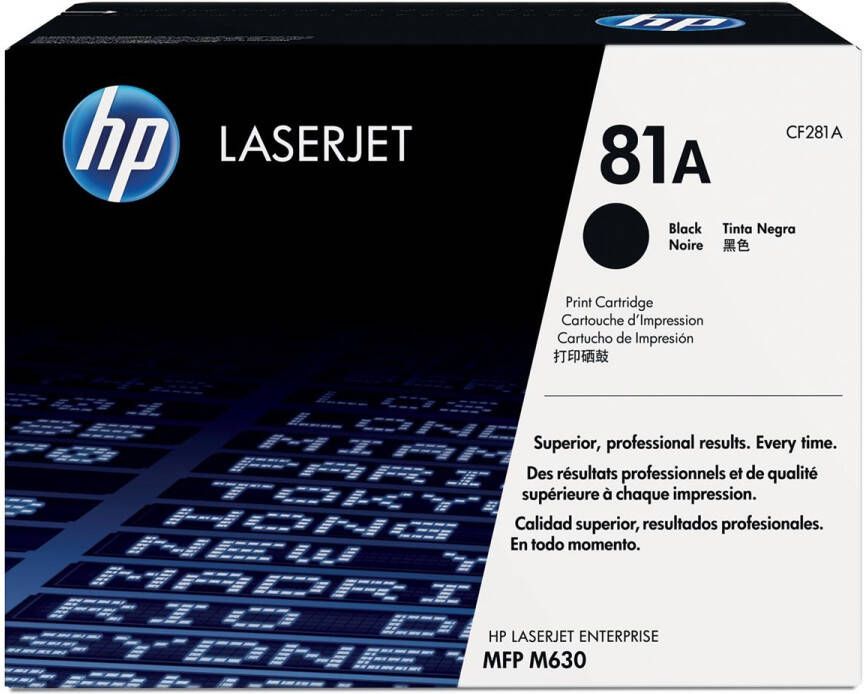 hp toner 81A 10 500 pagina&apos;s OEM CF281A zwart
