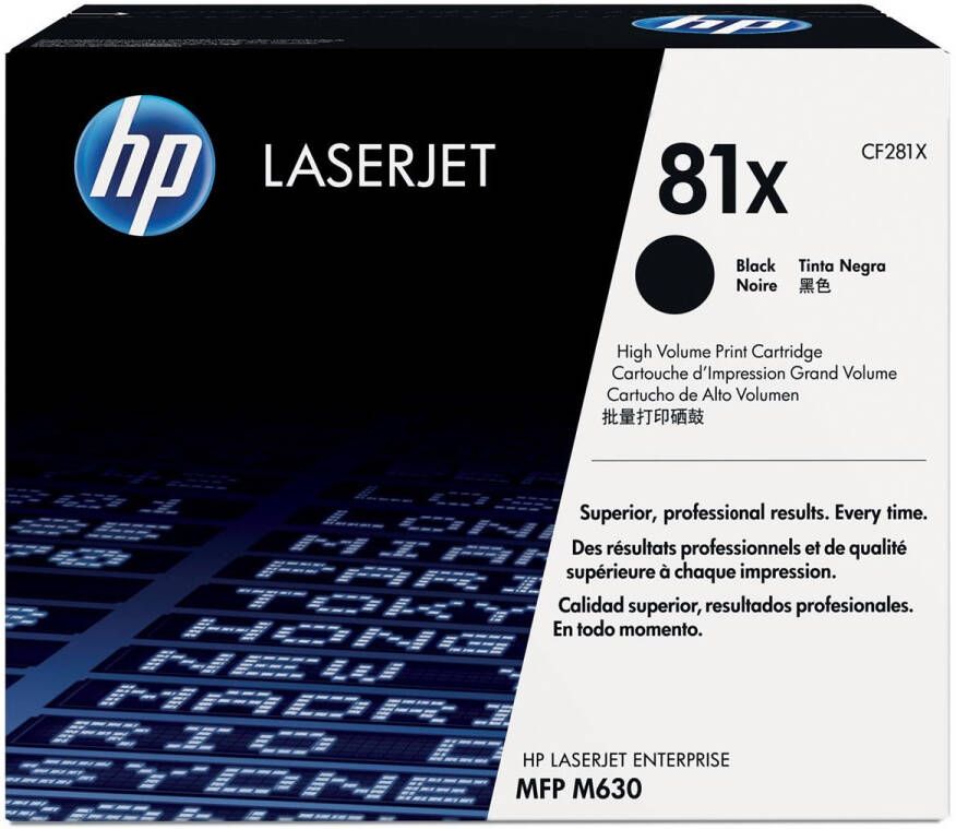 hp toner 81X 25 000 pagina&apos;s OEM CF281X zwart