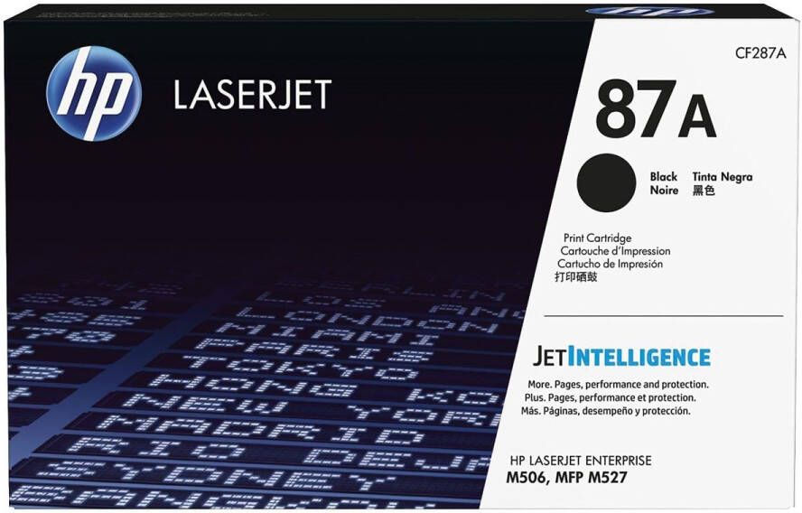 hp toner 87A 9 000 pagina&apos;s OEM CF287A zwart