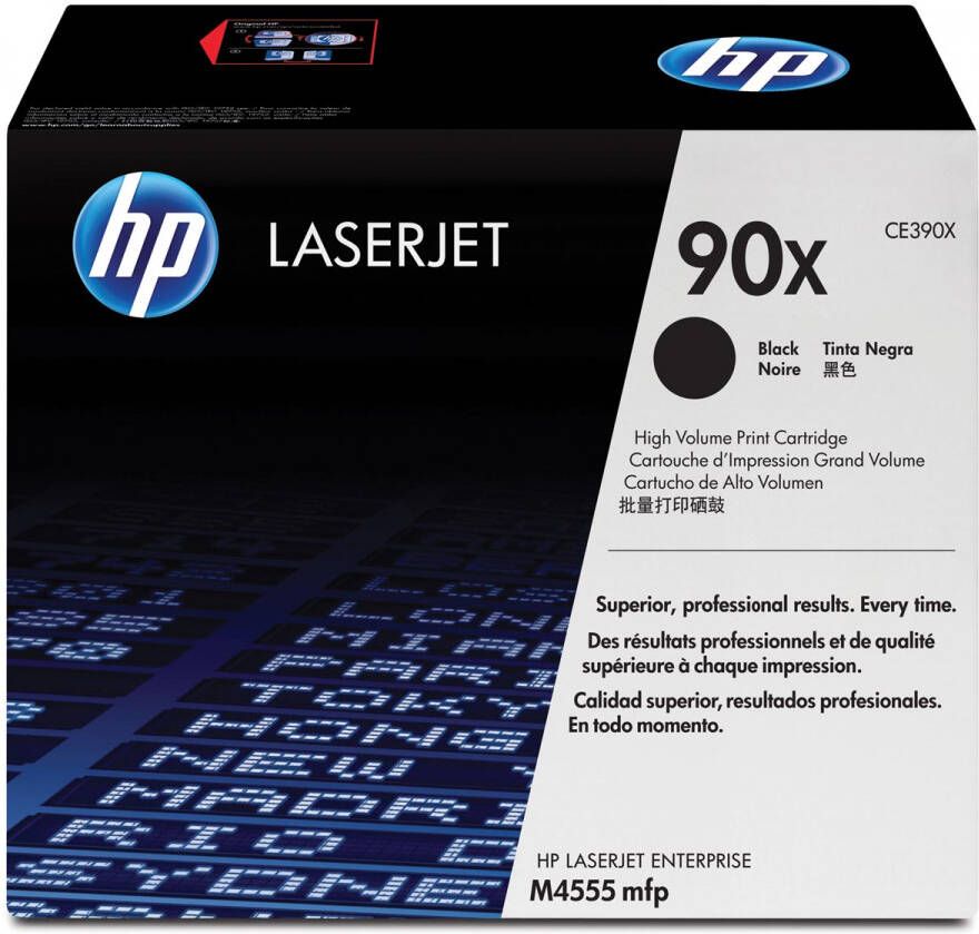 Hp toner 90X 24 000 pagina&apos;s OEM CE390X zwart