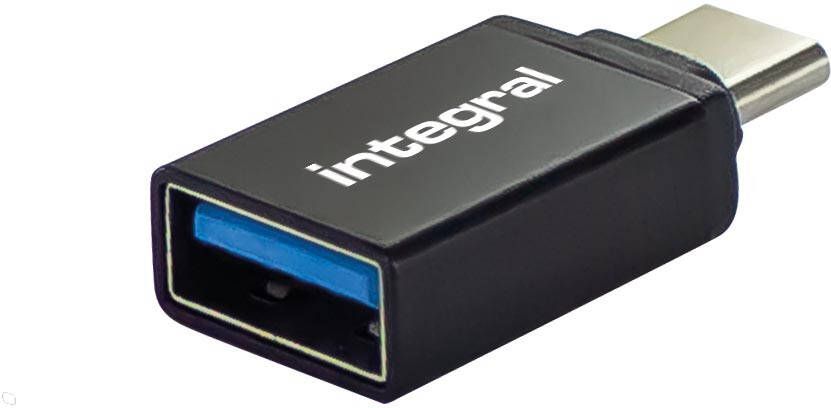 Integral adapter USB-A naar USB-C pak van 2 stuks
