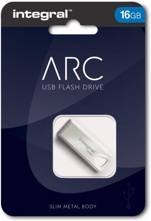 Integral ARC USB stick 2.0 16 GB zilver