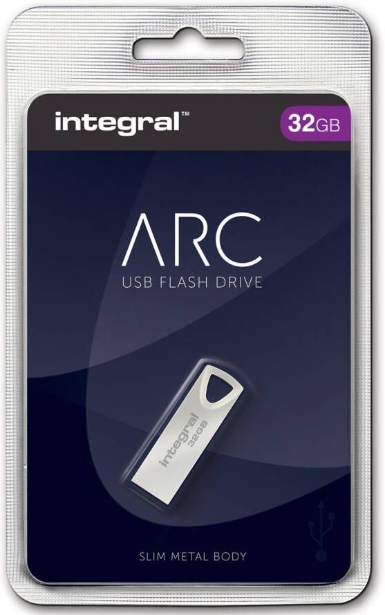 Integral ARC USB stick 2.0 32 GB zilver