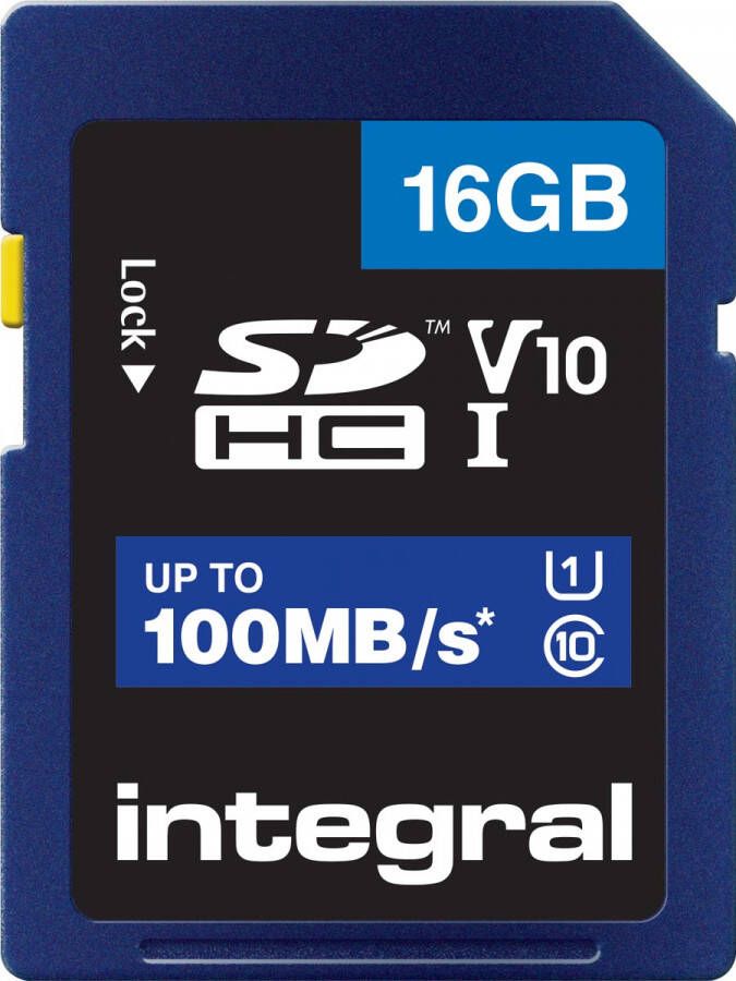Integral geheugenkaart SDHC 16 GB
