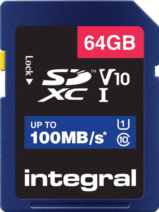 Integral Geheugenkaart SDXC V10 64GB