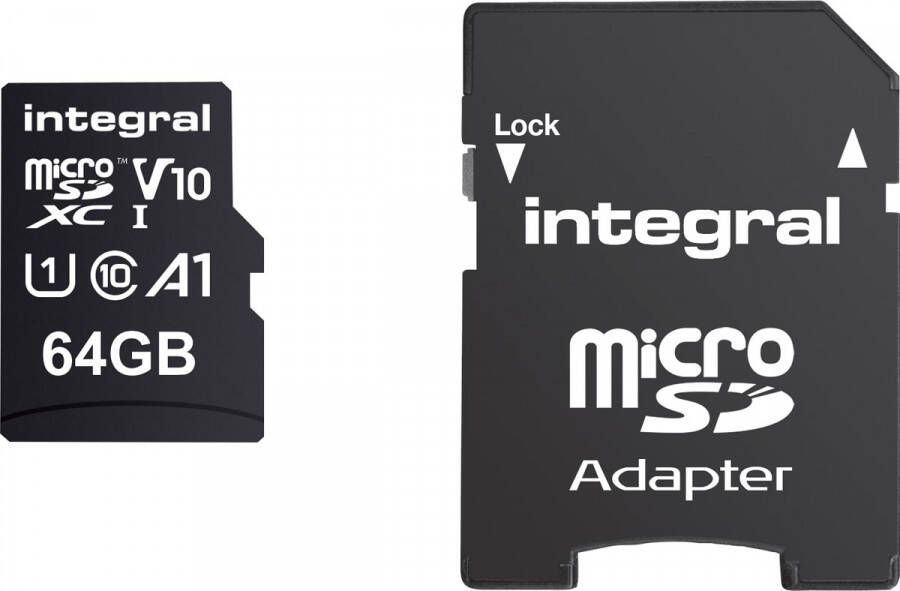 Integral microSDXC geheugenkaart 64 GB