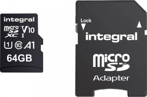 Integral Geheugenkaart microSDXC V10 64GB