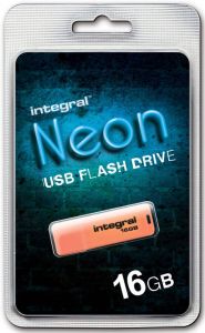 Integral Neon USB 2.0 stick 16 GB oranje
