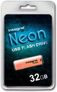 Integral Neon USB 2.0 stick 32 GB oranje