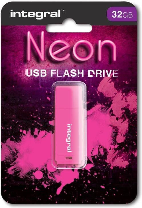 Integral Neon USB 2.0 stick 32 GB roze