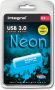 Integral Neon USB 3.0 stick 64 GB blauw - Thumbnail 1