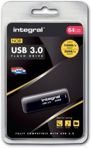 Integral USB stick 3.0 64 GB zwart
