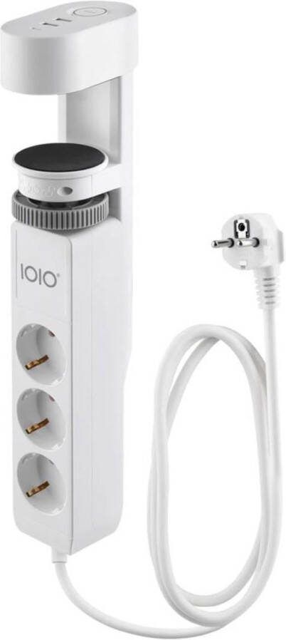 IOIO contactdoos SL3000 3 stopcontacten en 3 USB-poorten tafelklem wit