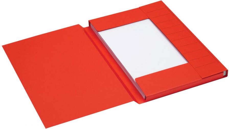 Jalema Secolor dossiermap voor ft folio uit karton rood pak van 25 stuks
