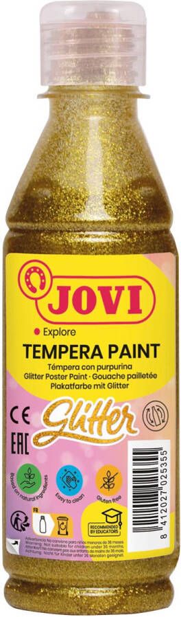 Jovi Plakkaatverf Glitter flacon van 250 ml goud