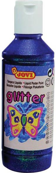 Jovi Plakkaatverf Glitter flacon van 250 ml paars