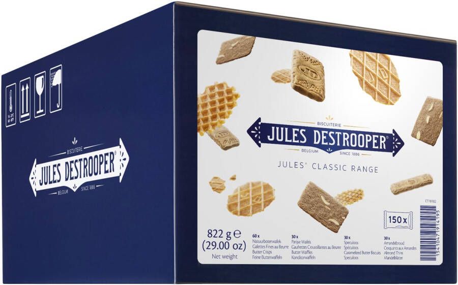 Jules Destrooper koekjes Jules&apos; Classic Range doos van 150 stuks