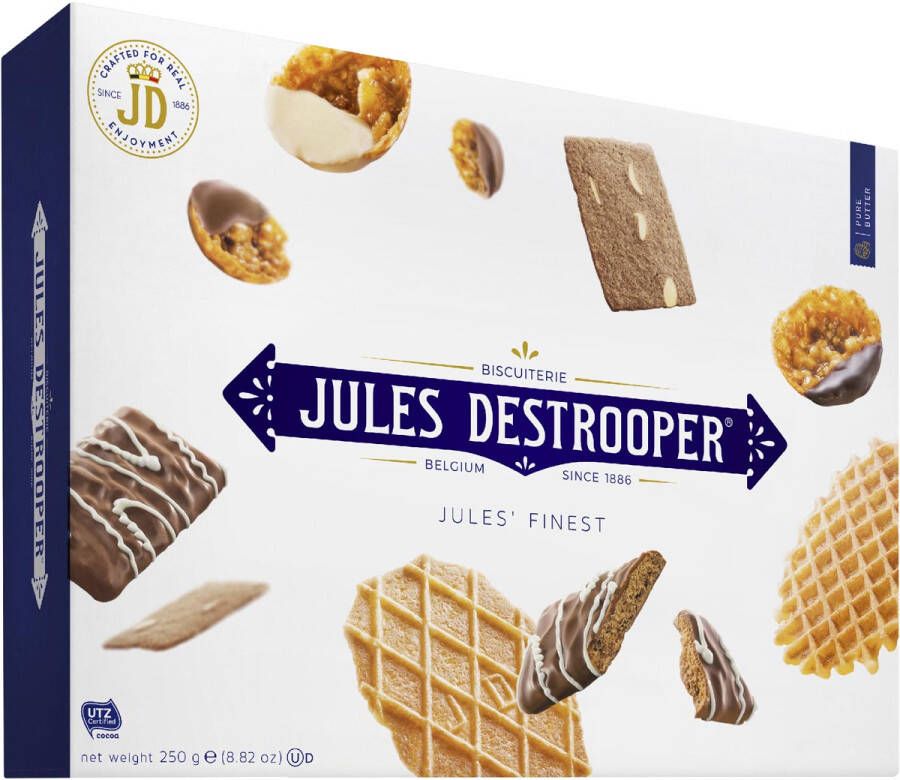 Jules Destrooper koekjes Jules&apos; Finest doos van 250 gram