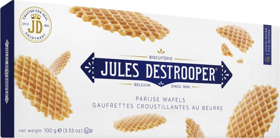 Jules Destrooper Parijse wafels doos van 100 g